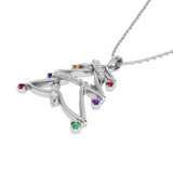 Photo of Festivity 1/6 CT. T.W. Pendant 14K White Gold [CP969W]