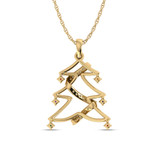 Photo of Festivity 1/6 CT. T.W. Pendant 10K Yellow Gold [CP969Y]