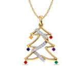 Photo of Festivity 1/6 Carat T.W. Pendant 14K Yellow Gold [CP969Y]