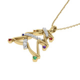 Photo of Festivity 1/6 Carat T.W. Pendant 14K Yellow Gold [CP969Y]