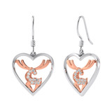 Photo of Caribou 1/8 Carat T.W. Diamond Earring 14K Rose Gold [CE971R]