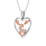 Photo of Caribou 1/10 Carat T.W. Pendant 14K Rose Gold [CP971R]