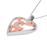 Photo of Caribou 1/10 Carat T.W. Pendant 14K Rose Gold [CP971R]