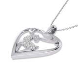 Photo of Caribou 1/10 Carat T.W. Pendant 10K White Gold [CP971W]