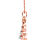 Photo of Fir 1/10 Carat T.W. Pendant 10K Rose Gold [CP972R]