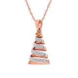 Photo of Fir 1/10 CT. T.W. Pendant 14K Rose Gold [CP972R]