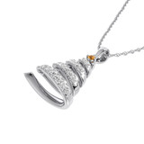 Photo of Fir 1/10 CT. T.W. Pendant 14K White Gold [CP972W]