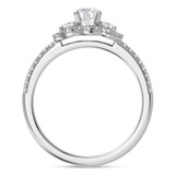 Photo of Harlowe 3/4 ct tw. Lab Grown Diamond Round Solitaire Bridal Set 14K White Gold [BT1402WE-C000]
