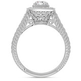 Photo of Kadia 1 1/4 ct tw. Lab Grown Diamond Round Solitaire Bridal Set 14K White Gold [BT1403WE-C000]