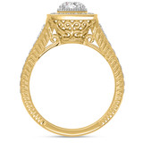 Photo of Kadia 1 1/4 ct tw. Lab Grown Diamond Round Solitaire Bridal Set 14K Yellow Gold [BT1403YE-C000]