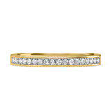 Photo of Marline 3/4 ct tw. Lab Grown Diamond Round Solitaire Bridal Set 14K Yellow Gold [BT1404YL]