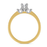 Photo of Marline 3/4 ct tw. Lab Grown Diamond Round Solitaire Bridal Set 14K Yellow Gold [BT1404YE-C000]