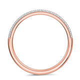 Photo of Harlowe 3/8 ct tw. Lab Grown Diamond Wedding Band Set 10K Rose Gold [BT1402RL]