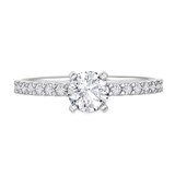 Photo of Prudence 1 1/5 ct tw. Lab Grown Diamond Round Solitaire Bridal Set 14K White Gold [BT1406WE-L070]