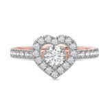 Photo of Kailani 1 1/2 ct tw. Lab Grown Diamond Round Solitaire Bridal Set 14K Rose Gold [BT1407RE-C000]