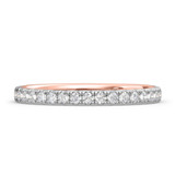 Photo of Kailani 1 1/2 ct tw. Lab Grown Diamond Round Solitaire Bridal Set 14K Rose Gold [BT1407RL]