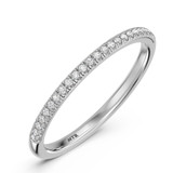 Photo of Harlowe 3/8 ct tw. Lab Grown Diamond Wedding Band Set 14K White Gold [BT1402WL]