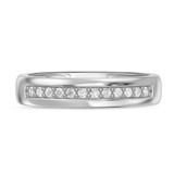 Photo of Harlowe 3/8 ct tw. Lab Grown Diamond Wedding Band Set 14K White Gold [BT1402WM]