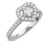 Photo of Kailani 1 1/2 ct tw. Lab Grown Diamond Round Solitaire Bridal Set 10K White Gold [BT1407WE-C000]