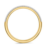 Photo of Harlowe 3/8 ct tw. Lab Grown Diamond Wedding Band Set 10K Yellow Gold [BT1402YL]