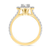 Photo of Kailani 1 1/2 ct tw. Lab Grown Diamond Round Solitaire Bridal Set 14K Yellow Gold [BT1407YE-C000]