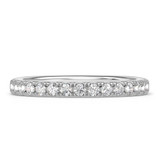 Photo of Melika 2 1/4 ct tw. Lab Grown Diamond Round Solitaire Bridal Set 10K White Gold [BT1408WL]