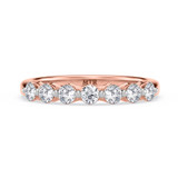 Photo of Oxley 1 1/8 ct tw. Lab Grown Diamond Wedding Band Set 14K Rose Gold [BT1405RL]