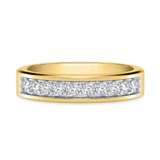 Photo of Oxley 1 1/8 ct tw. Lab Grown Diamond Wedding Band Set 14K Yellow Gold [BT1405YM]