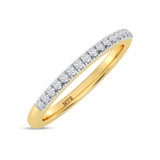 Photo of Nikau 1 1/8 ct tw. Lab Grown Diamond Round Solitaire Bridal Set 14K Yellow Solid Gold [BT1411YL]