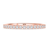 Photo of Prudence 1/2 ct tw. Lab Grown Diamond Wedding Band Set 10K Rose Gold [BT1406RL]
