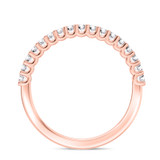 Photo of Prudence 1/2 ct tw. Lab Grown Diamond Wedding Band Set 10K Rose Gold [BT1406RL]