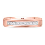 Photo of Prudence 1/2 ct tw. Lab Grown Diamond Wedding Band Set 10K Rose Gold [BT1406RM]