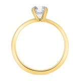 Photo of Azareel 3/4 ct tw. Lab Grown Diamond Round Solitaire Bridal Set 10K Yellow Gold [BT1413YE-L070]