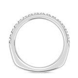Photo of Melika 3/4 ct tw. Lab Grown Diamond Wedding Band Set 14K White Gold [BT1408WL]