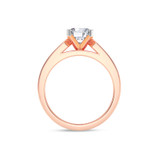 Photo of Lesha 2 1/5 ct tw. Lab Grown Diamond Round Solitaire Bridal Set 14K Rose Gold [BT1416RE-L095]