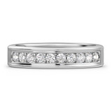 Photo of Keanu 7/8 ct tw. Lab Grown Diamond Wedding Band Set 10K White Gold [BT1410WM]