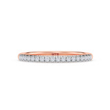Photo of Nikau 1 ct tw. Lab Grown Diamond Wedding Band Set 10K Rose Solid Gold [BT1411RL]