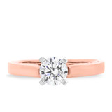 Photo of Aitamah 1/2 ct tw. Lab Grown Diamond Round Solitaire Bridal Set 14K Rose Gold [BT1700RE-L045]