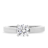 Photo of Aitamah 1/2 ct tw. Lab Grown Diamond Round Solitaire Bridal Set 14K White Gold [BT1700WE-L045]