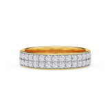 Photo of Gedel 1 1/2 ct tw. Lab Grown Diamond Wedding Band Set 14K Yellow Gold [BT1415YM]