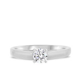 Photo of Jandi 3/4 ct tw. Lab Grown Diamond Round Solitaire Bridal Set 10K White Gold [BT1702WE-L070]