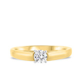 Photo of Jandi 1/2 ct tw. Lab Grown Diamond Round Solitaire Bridal Set 10K Yellow Gold [BT1702YE-L045]