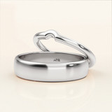 Photo of Amari Wedding Band Set 10K White Gold [WB1419W]