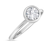 Photo of Hazel 3/4 ct tw. Lab Grown Diamond Round Solitaire Trio Set 14K White Gold [BT1401WE-L070]