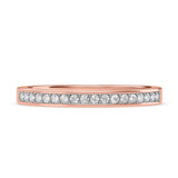Photo of Marline 3/8 ct tw. Lab Grown Ladies Diamond Band Set 10K Rose Gold [BT1404RL]