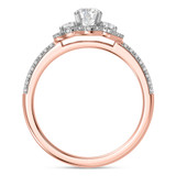 Photo of Harlowe 1 ct tw. Lab Grown Diamond Round Solitaire Trio Set 10K Rose Gold [BT1402RE-C000]