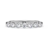 Photo of Oxley 1 1/10 ct tw. Lab Grown Diamond Same Sex Ladies Band Set 10K White Gold [BT1405WL]