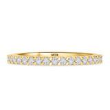 Photo of Prudence 1/2 ct tw. Lab Grown Diamond Same Sex Ladies Band Set 10K Yellow Gold [BT1406YL]