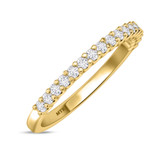Photo of Prudence 1/2 ct tw. Lab Grown Diamond Same Sex Ladies Band Set 10K Yellow Gold [BT1406YL]