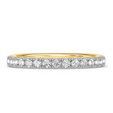 Photo of Melika 1 1/10 ct tw. Lab Grown Diamond Same Sex Ladies Band Set 14K Yellow Gold [BT1408YL]